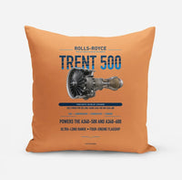 Thumbnail for TRENT 500 design on orange pillow