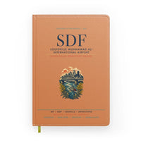 Thumbnail for Louisville Muhammad Ali International Airport (SDF) design on orange notebook