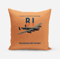 Thumbnail for Avro Lancaster B I design on orange pillow