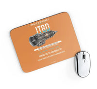 Thumbnail for JT8D design on orange rectangle mouse pad