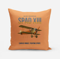 Thumbnail for SPAD XIII design on orange pillow