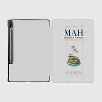 Thumbnail for Menorca Airport (MAH) design on light gray samsung tablet tablet case