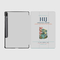 Thumbnail for Hiroshima Airport (HIJ) design on light gray samsung tablet tablet case