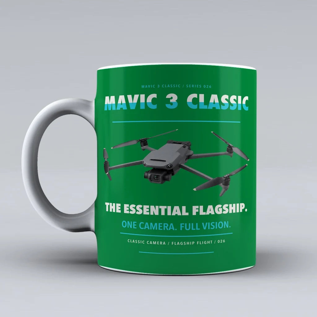 Mavic 3 Classic Mug design on green dji