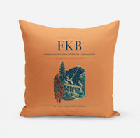 Thumbnail for Karlsruhe–Baden-Baden Airport (FKB) design on orange pillow