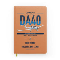 Thumbnail for Diamond DA40 design on orange notebook
