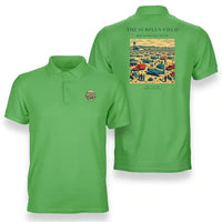 Thumbnail for VINTAGE G4539 - The Surplus Field - Double-Side Polo T-Shirt design on lightgreen