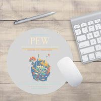Thumbnail for Bacha Khan International Airport PEW Mouse-Pad Round - Light Gray