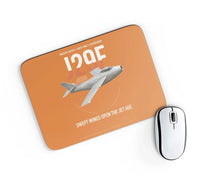 Thumbnail for Saab J 29F Tunnan design on orange rectangle mouse pad