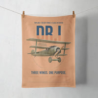 Thumbnail for Fokker Dr.I design on orange towel