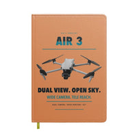 Thumbnail for DJI Air 3 design on orange notebook