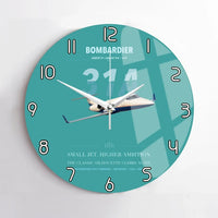 Thumbnail for Bombardier Learjet 31A design on turquoise no frame wall clock