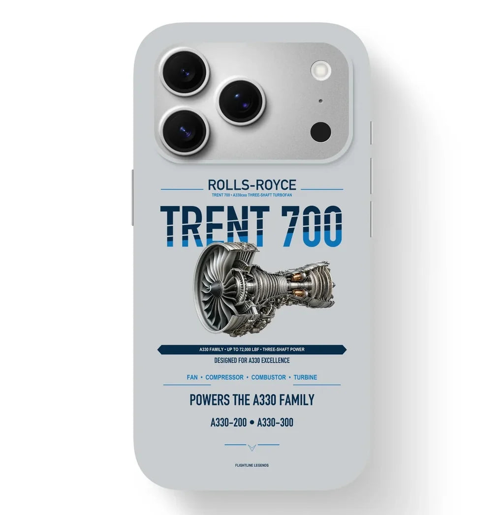 TRENT 700 Case design on light gray iphone case