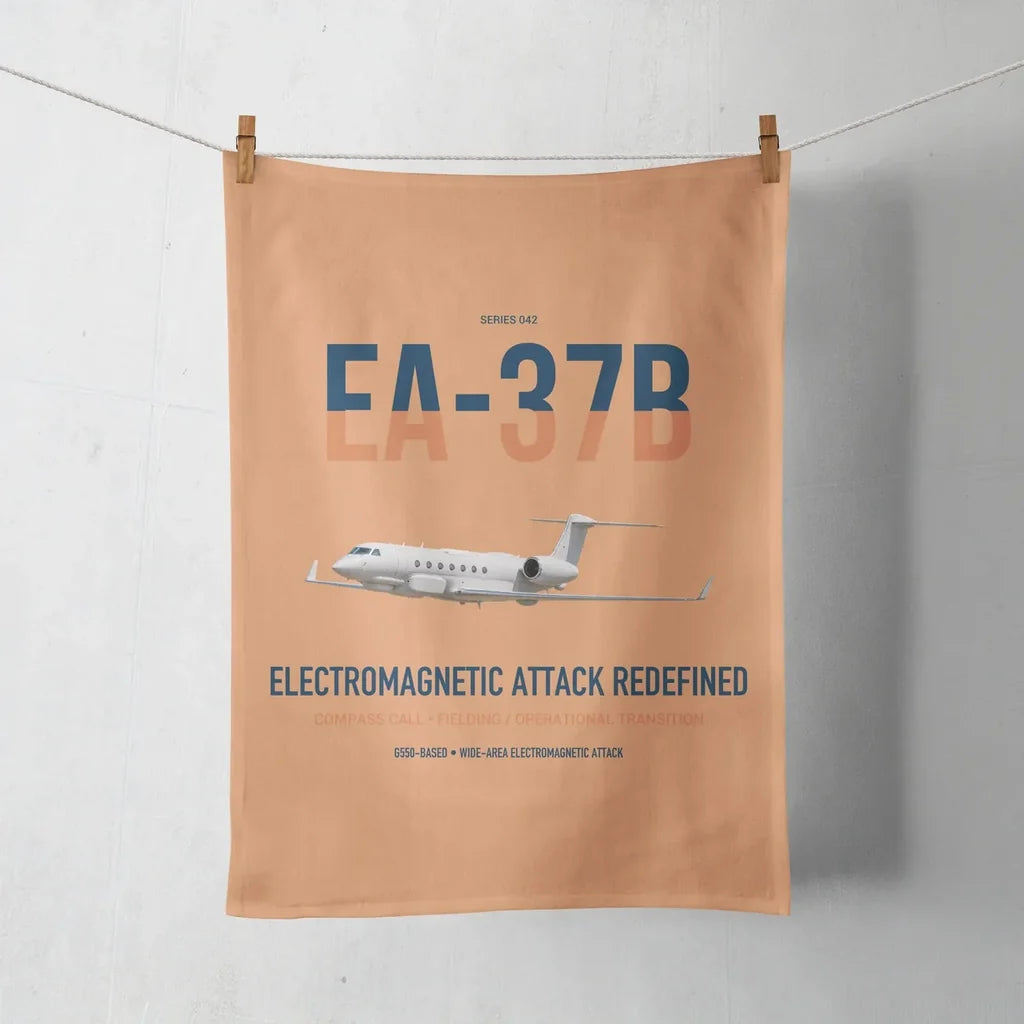 EA-37B Compass Call design on orange towel