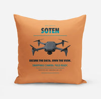 Thumbnail for ACSL SOTEN design on orange pillow