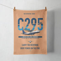 Thumbnail for Airbus C295 Firefighter design on orange towel