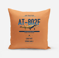 Thumbnail for Air Tractor AT-802F design on orange pillow