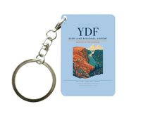 Thumbnail for Deer Lake Regional Airport (YDF) design on light blue key chain