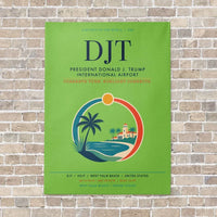 Thumbnail for President Donald J. Trump International Airport DJT - Canvas No Frame - Light Green