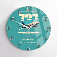 Thumbnail for Boeing 737 MAX 7 design on turquoise no frame wall clock