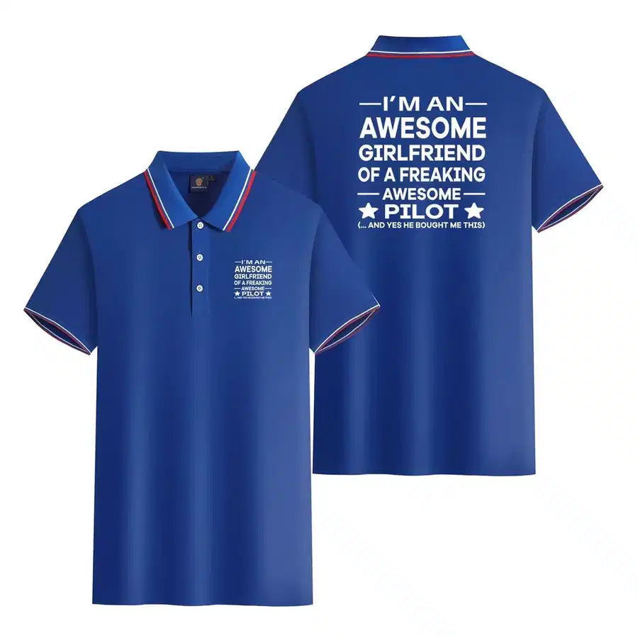 Customisable I am an Awesome Girlfriend Polo Shirt - view 10