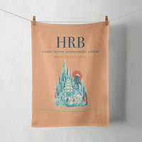 Thumbnail for Harbin Taiping International Airport (HRB) design on orange towel