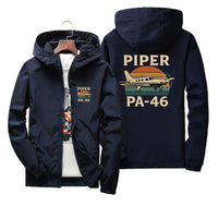 Thumbnail for Customisable Retro Piper PA-46 Windbreaker - view 10