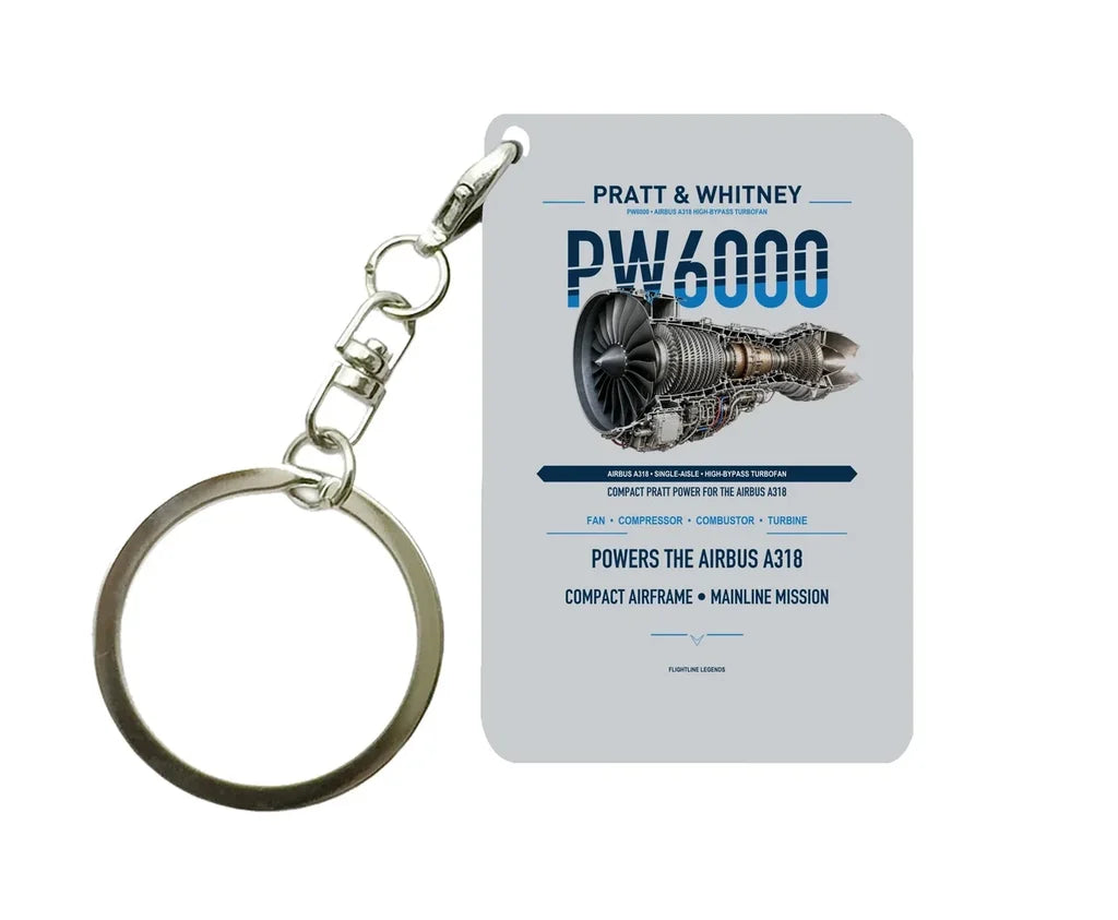 PW6000 Key Chain design on light gray key chain