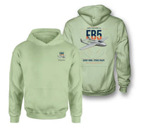 Thumbnail for de Havilland Vampire FB5 design on light green double-side hoodie, double-side print