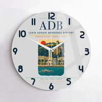 Thumbnail for Izmir Adnan Menderes Airport ADB Wall-Clock No-Frame - Light Gray