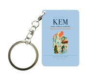 Thumbnail for Kemi-Tornio Airport (KEM) design on light blue key chain