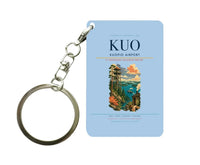 Thumbnail for Kuopio Airport (KUO) design on light blue key chain