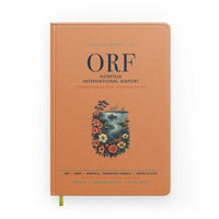 Thumbnail for Norfolk International Airport (ORF) design on orange notebook