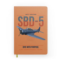 Thumbnail for SBD-5 Dauntless design on orange notebook