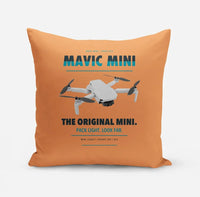 Thumbnail for DJI Mavic Mini design on orange pillow