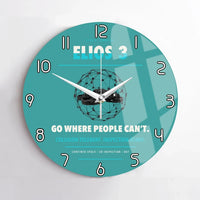 Thumbnail for Flyability Elios 3 design on turquoise no frame wall clock