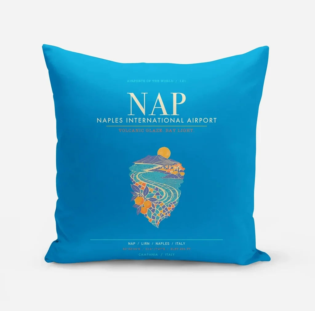 Naples International Airport NAP - Vesuvian Ceramic Current - Turquoise