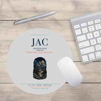 Thumbnail for Jackson Hole Airport (JAC) design on light gray round mouse pad