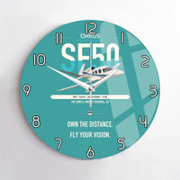 Thumbnail for Cirrus Vision Jet G2+ design on turquoise no frame wall clock