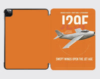 Thumbnail for Saab J 29F Tunnan design on orange ipad tablet case