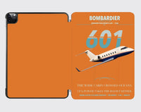 Thumbnail for Bombardier Challenger 601 design on orange ipad tablet case