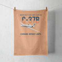 Thumbnail for C-37B Global Command Link design on orange towel
