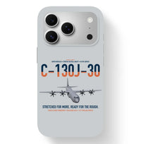 Thumbnail for C-130J-30 Super Hercules design on light gray magsafe iphone case, for iPhone 17 Pro