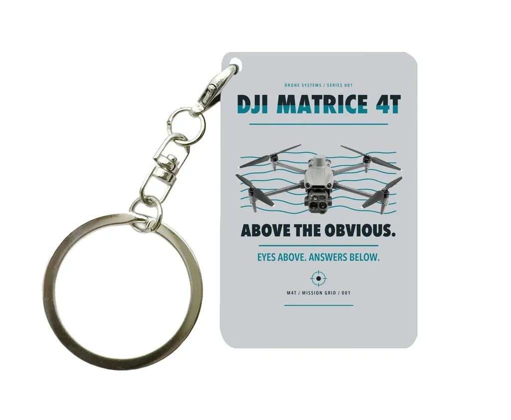 DJI Matrice 4T Key Chain design on light gray key chain