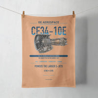 Thumbnail for CF34-10E design on orange towel