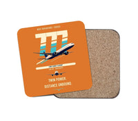 Thumbnail for Boeing 777-300ER design on orange 1 piece coaster