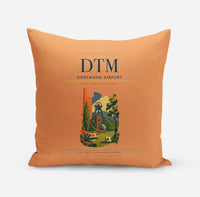 Thumbnail for Dortmund Airport (DTM) design on orange pillow