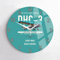 Thumbnail for DHC-3 Otter design on turquoise no frame wall clock