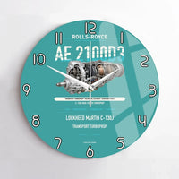 Thumbnail for AE 2100D3 design on turquoise no frame wall clock