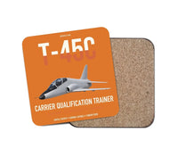 Thumbnail for T-45C Goshawk design on orange 1 piece coaster